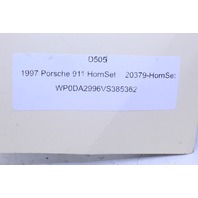 1996-1998 Porsche 911 993 Horn Horns High Low Tone 99363520600 OEM