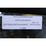 Porsche 911 997 Convertible Quarter Window Glass Right OEM