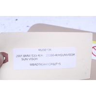 2001 BMW 530i E39 Right Sun Shade Visor 8242558 Stock#20399 OEM