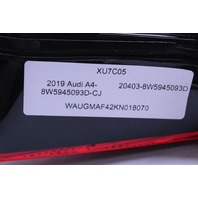 2017-2019 Audi A4 Tail Light Left Lid Mount OEM