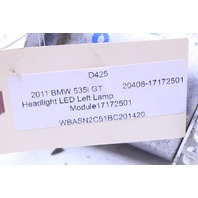 2011 BMW 535i GT Headlight LED Left Blinker Module - 17172501 OEM