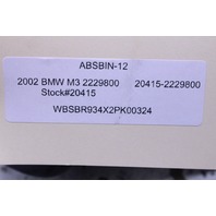 2001 2002 BMW M3 ABS Anti Lock Brake Pump 2229800 OEM