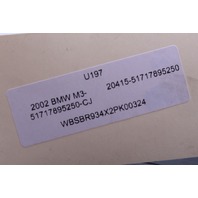 2002 BMW M3 Right Strut Brace 7895250 OEM