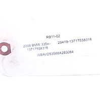2008 BMW 335xi Heat Shield Bracket - 13717558316 OEM