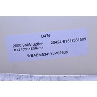 2001-2006 BMW 325ci 330ci M3 Power Window Switch Left Master - 61318381509 OEM