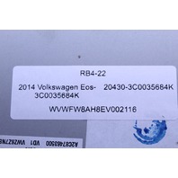 2014 Volkswagen Eos AM FM CD Navigation Radio Stereo Head Unit OEM