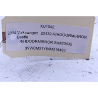 2004 Volkswagen Beetle Convertible Door Mirror Right Side View OEM