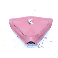 2000-2004 Porsche 911 996 Boxster Leather Steering Wheel Airbag Red OEM