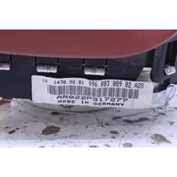 2000-2004 Porsche 911 996 Boxster Leather Steering Wheel Airbag Red OEM