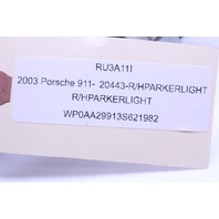 2003 Porsche 911 996 Right Side Marker Light Clear Stock#20443 OEM