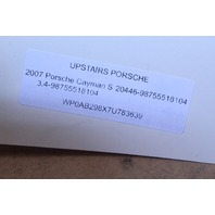 2006-2012 Porsche Cayman Left Windshield A Pillar Trim 98755518105 OEM