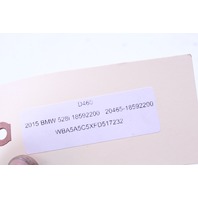 2015 BMW 528i LED Headlight Module 18592200 OEM