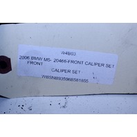 2006 BMW M5 Brake Caliper Pair Set Front Burn Damage