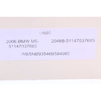 2006 BMW M5 Overhead Switch Panel Cluster Trim 7037685 OEM