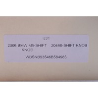 2006-2010 BMW M5 Shift Knob Gear Selector Shifter SMG OEM
