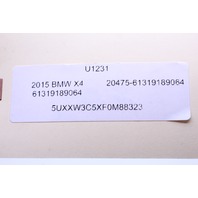 BMW X3 X4 F25 F26 Gear Shift Selector Transmission Shifter Trim Plate Bezel 9189064 OEM