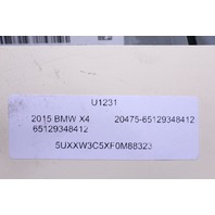 2015 2016 2017 2018 BMW X4 F26 Hifi Amp Amplifier 9348412 OEM