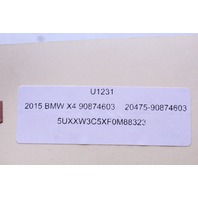 2015 BMW X4 F26 Driver Assist Rear View Camera 90874603 OEM