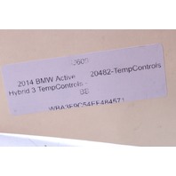 2014 BMW Active Hybrid 3 Audio Climate Temperature Control Panel OEM