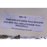 2009 BMW 750Li 5450-475-5450B 74mm Wheel Spacer Pair Stock#20489 OEM
