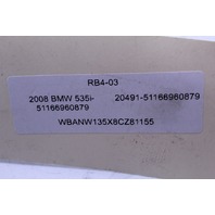 2008 BMW 535i Gear Selector Shifter Automatic 9208271 OEM