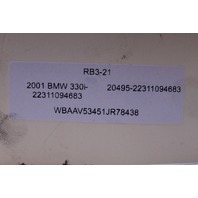 1999 2000 2001 BMW 323i 330i Transmission Support Crossmember Bracket OEM