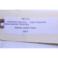 2008 2009 BMW 335i Intake Manifold OEM
