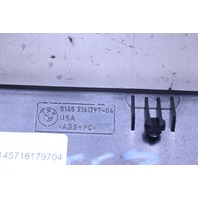 2007-2013 BMW X5 X6 Dash Stereo Climate Control Trim Bezel - 51456967464 OEM