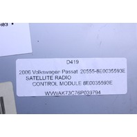 2006 Volkswagen Passat Satellite Radio Control Module 8E0035593E OEM