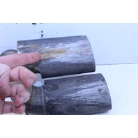 2002 Porsche 911 996 3.6 Dual Tip Aftermarket EXhaust Tip Pair Set Stock#20556