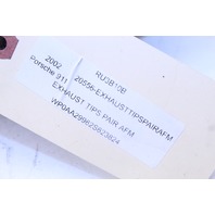 2002 Porsche 911 996 3.6 Dual Tip Aftermarket EXhaust Tip Pair Set Stock#20556