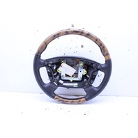 2007 Jaguar Vanden Plas 4 Spoke Wood Leather Combo Steering Wheel Stock#20564