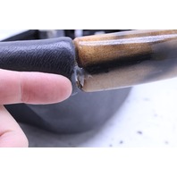 2007 Jaguar Vanden Plas 4 Spoke Wood Leather Combo Steering Wheel Stock#20564