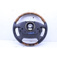 2007 Jaguar Vanden Plas 4 Spoke Wood Leather Combo Steering Wheel Stock#20564