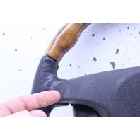 2007 Jaguar Vanden Plas 4 Spoke Wood Leather Combo Steering Wheel Stock#20564