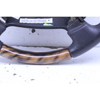 2007 Jaguar Vanden Plas 4 Spoke Wood Leather Combo Steering Wheel Stock#20564