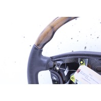 2007 Jaguar Vanden Plas 4 Spoke Wood Leather Combo Steering Wheel Stock#20564