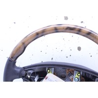 2007 Jaguar Vanden Plas 4 Spoke Wood Leather Combo Steering Wheel Stock#20564