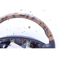 2007 Jaguar Vanden Plas 4 Spoke Wood Leather Combo Steering Wheel Stock#20564