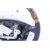 2007 Jaguar Vanden Plas 4 Spoke Wood Leather Combo Steering Wheel Stock#20564