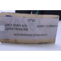 2003 BMW M3 Air Flow Meter Sensor - 280218062 OEM