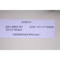 2002-2003 BMW 325ci 330ci M3 E46 Right Xenon Headlight 63127165824 OEM