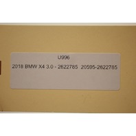 2018 BMW X4 Amp Amplifier Harman Becker 2622785 OEM