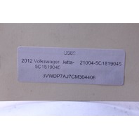 2014 Volkswagen Jetta Climate Temperature Control Panel OEM