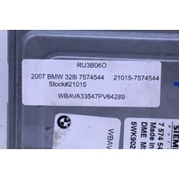 2007 BMW 323i N52 Engine Computer Module ECU ECM DME - 12147574544 OEM