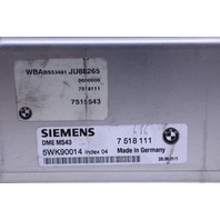 2001 BMW 330i M54 Engine Computer Module ECU ECM DME - 12147515543 OEM