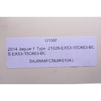 2014 Jaguar F Type S Convertible Top Control Switch EX53-15C683-BC OEM