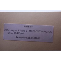 2014 Jaguar F Type S Trunk Carpet Liner EX53-45423-AJ OEM