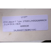 2014 Jaguar F Type S Driver Left Side View Door Mirror Stock#21026