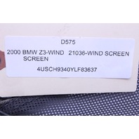 2000 BMW Z3 E36 Roadster Convertible Wind Deflector Screen Stock#21036 OEM